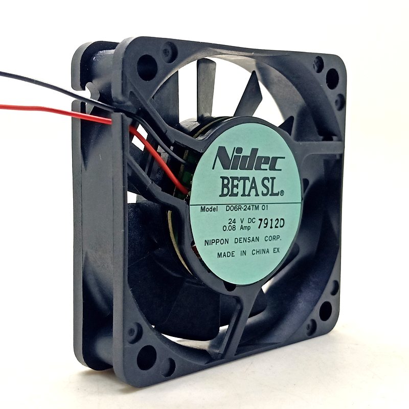 Nidec D06R-24TM DC24V 0.08A 2-wires Industrial Inverter cooling fan