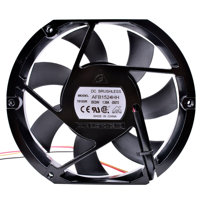 Delta AFB1524HH DC24V 1.30A Metal ultra-thin ABB inverter cooling fan