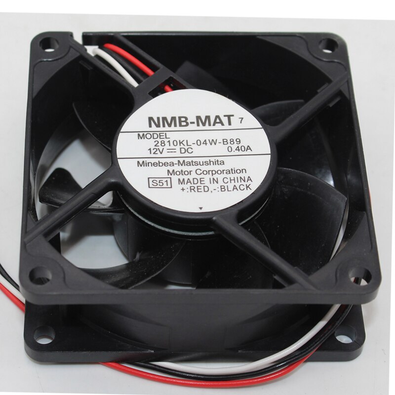 NMB 2810KL-04W-B89 DC12V 0.40A large air cooling fan