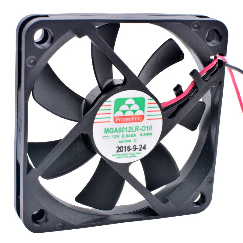 MGA6012LR-O10 DC 12V 0.54W 0.045A Ultra Quiet Slim Power Cooling Fan