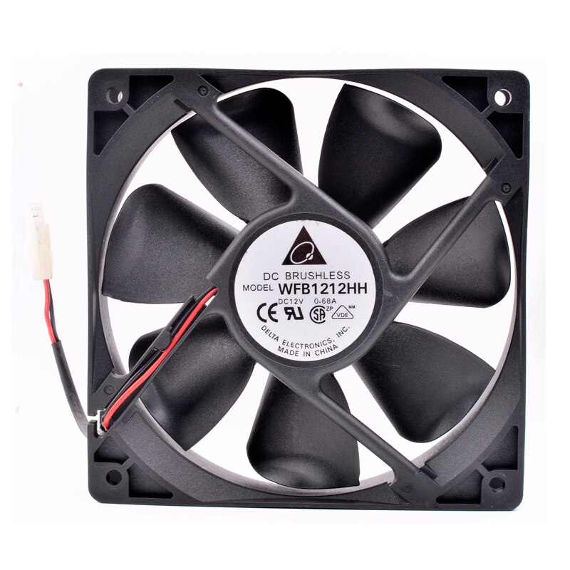 Delta WFB1212HH DC12V 0.68A Large air volume chassis cooling fan