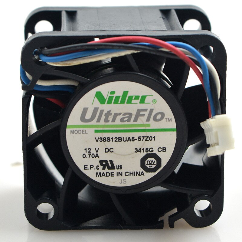 Nidec W40S12BUA5-15 DC12V 0.55A 4-pin PWM axial flow cooling fan