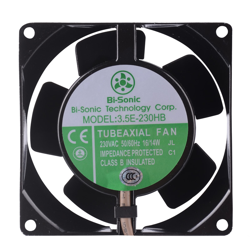 Bi-Sonic 3.5E-230HB AC230V 15/12W  2-Wires Axial Cooling Fan