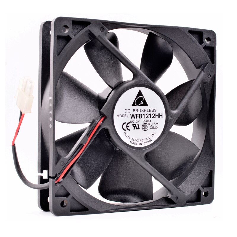 Delta WFB1212HH DC12V 0.68A Large air volume chassis cooling fan