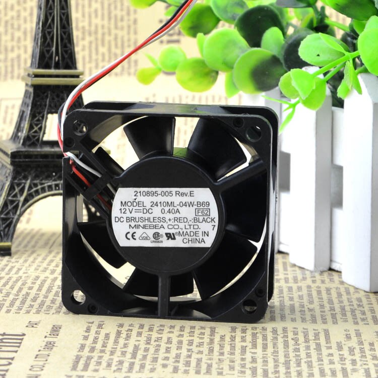 NMB 2410ML-04W-B69 12V 0.40A 3-wire Industrial Cooling Fan