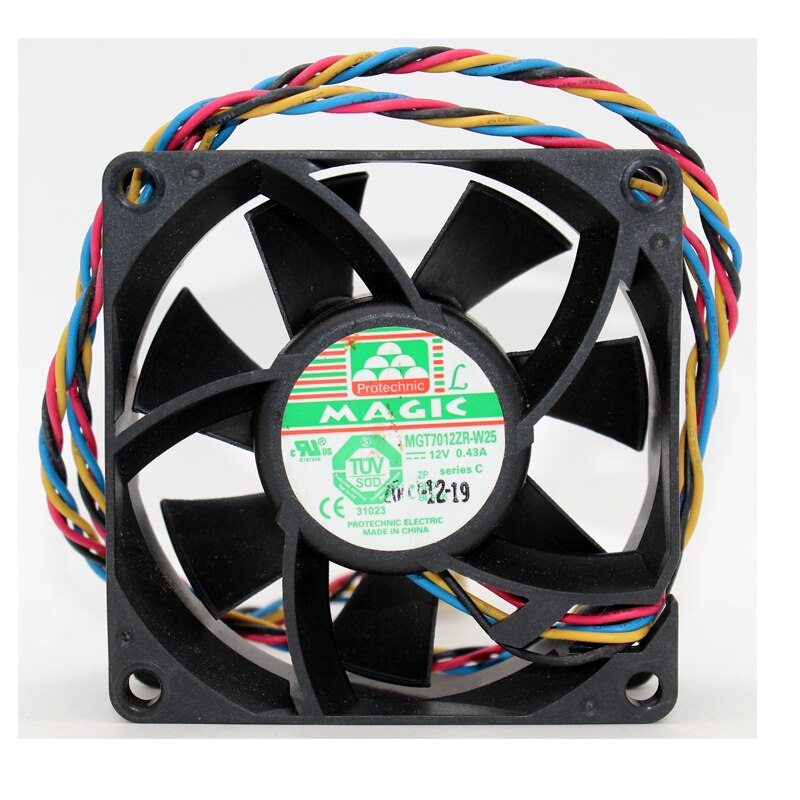 MAGIC MGT7012ZR-W25 DC12V 0.43A pwm chassis cooling fan