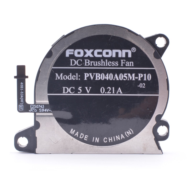 Foxconn PVB040A05M-P10 DC5V 0.21A  Nintendo game machine cooling fan
