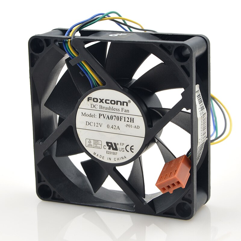 Foxconn PVA070F12H-P01-AD 12V 0.42A  7cm 4-wire cooling fan 1
