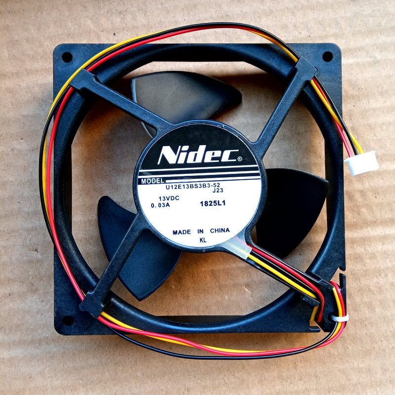 Nidec U12E13BS3B3-52 J23 DC13V 0.03A 13CM Refrigerator waterproof cooling fan