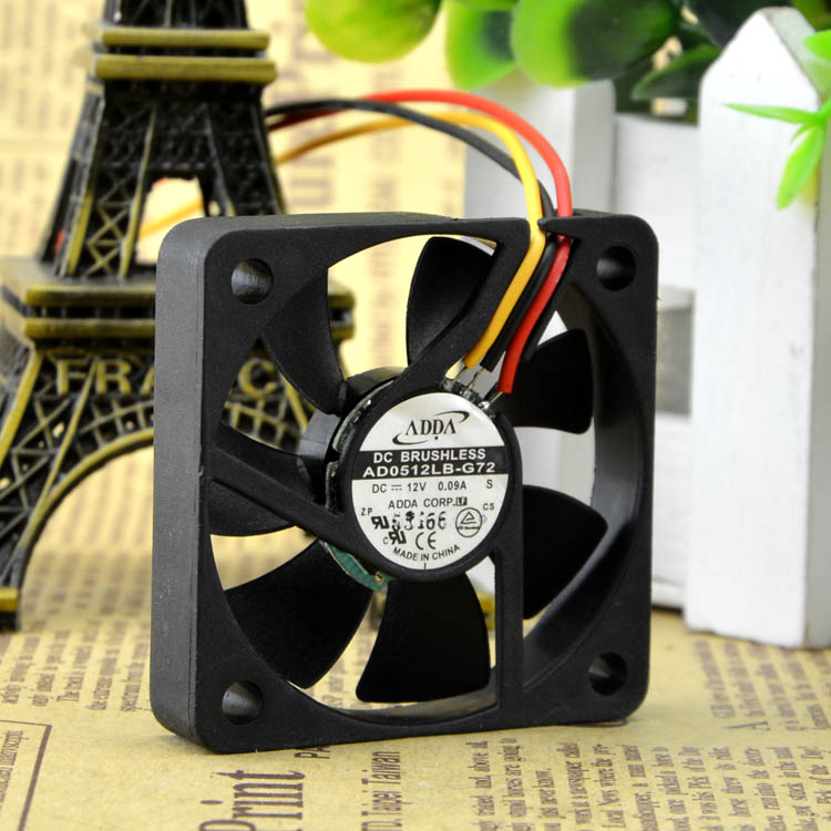 ADDA AD0512LB-G72 DC12V 0.09A 6000RPM 3-Wires Speed Cooling Fan