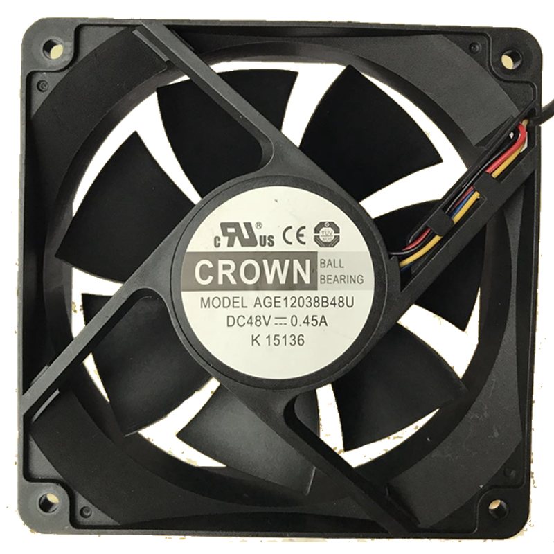 CROWN AGE12038B48U IP55 DC48V 0.45A cooling fan