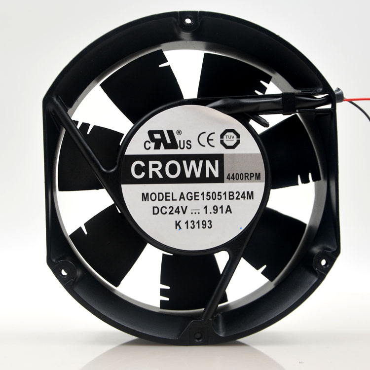 CROWN AGE15051B24M DC 24V 1.91A 45W Brushless Double Ball Fan