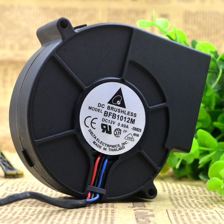 Delta BFB1012M-SM25 DC12V 0.60A 9.6W 3-Wires cooling fan