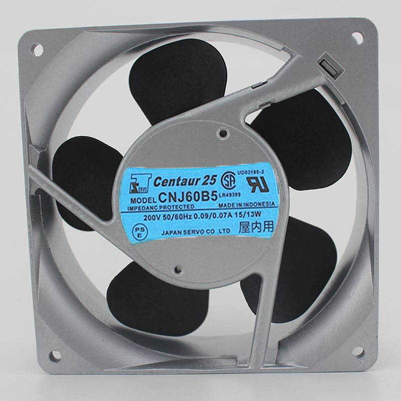 Servo CNJ60B5 AC200V 0.09A/0.07A 15/13W 50/60HZ 3200RPM 2-Wires Cooling Fan