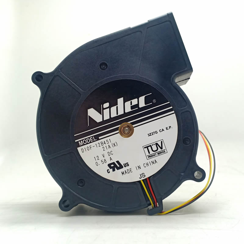 Nidec D10F-12B4S1 DC 12V 0.58A 3-Lines projector cooling fan