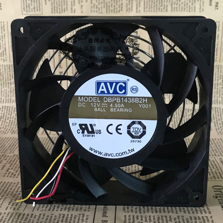 AVC DBPB1438B2H DC12V 4.50A ball bearing PWM cooling fan