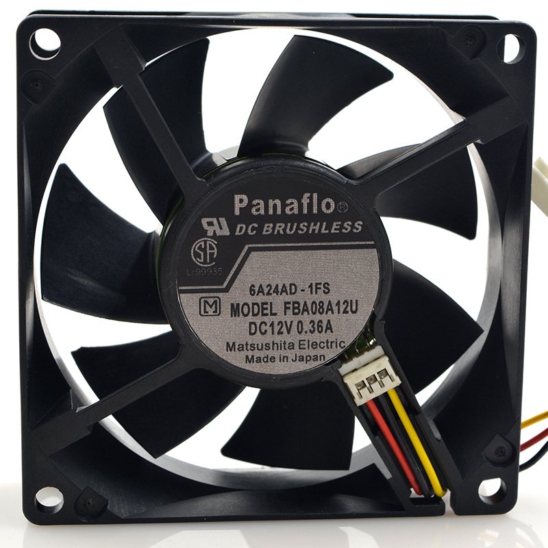 Panaflo FBA08A12U DC 12V 0.36A large volume air cooling fan