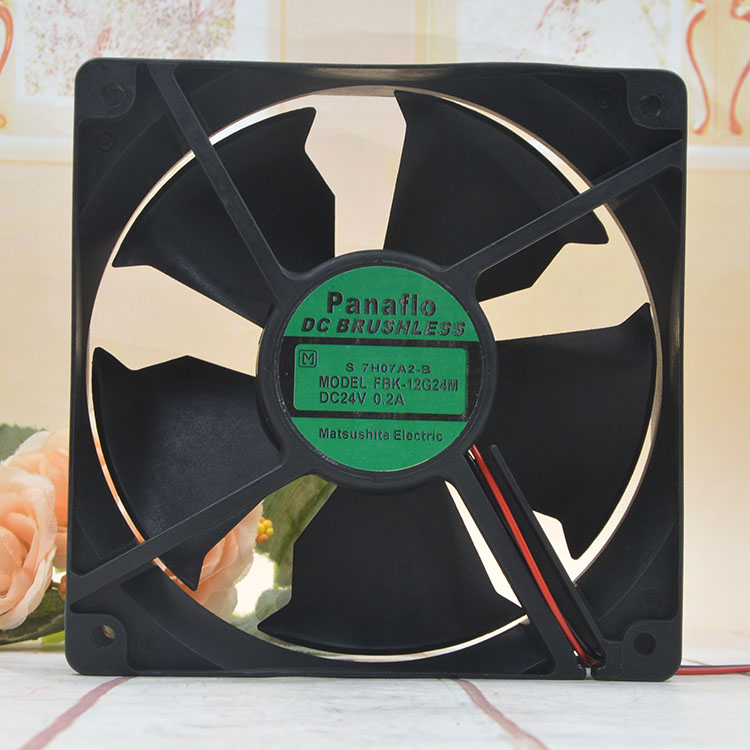 Panaflo FBK-12G24M DC24V 0.2A 3-Wires Industrial Equipment Cooling Fan