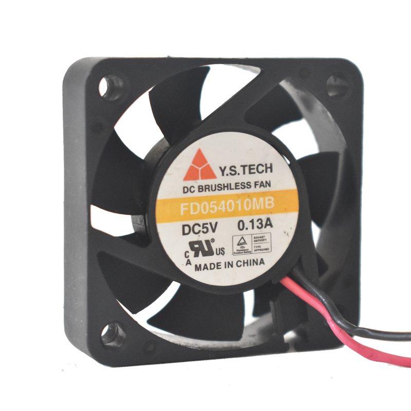 Y.S.Tech FD054010MB DC5V 0.13A 2-Wires Cooling Fan