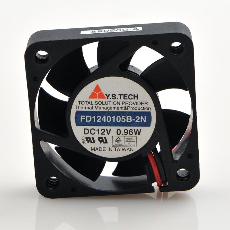 Y.S.Tech FD1240105B-2N DC12V 0.96W 2-wire cooling fan