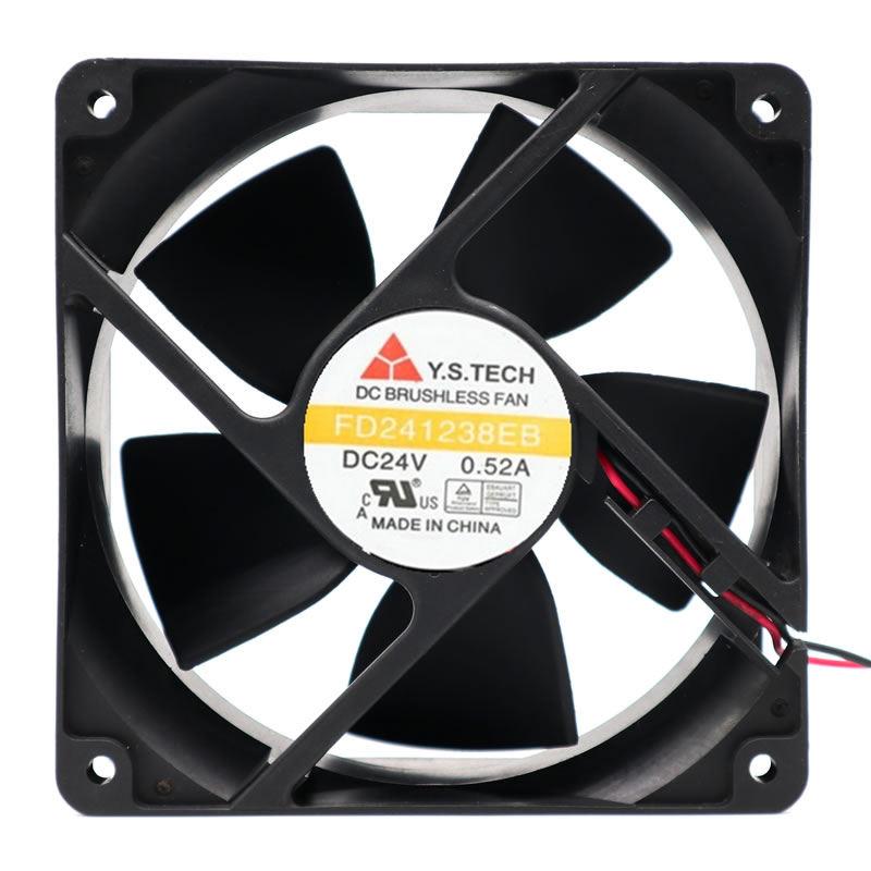 Y.S.TECH FD241238EB DC24V 0.52A Double Ball Bearing Cooling Fan