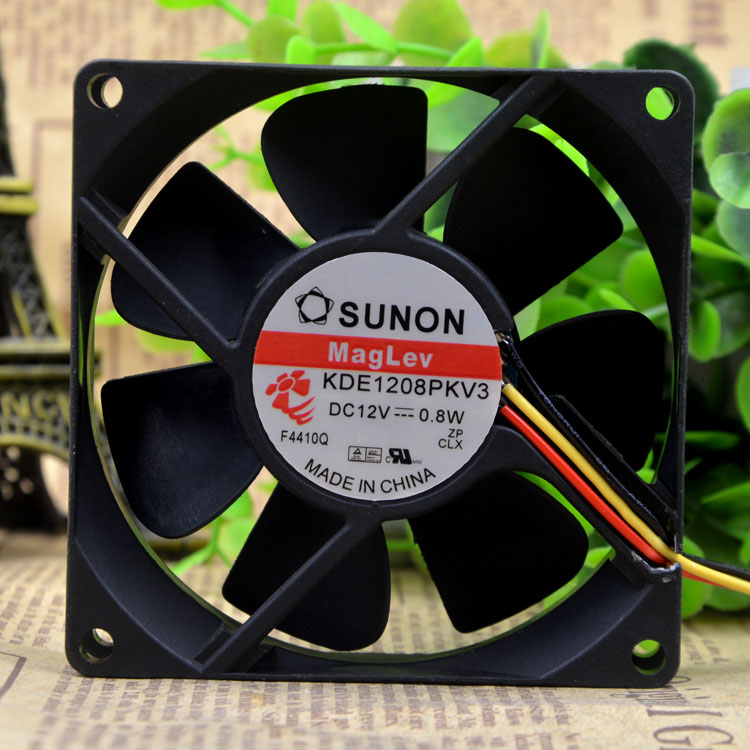 Sunon KDE1208PKV3 13.MS.AF.GN 12V 0.8W 8CM cooling fan