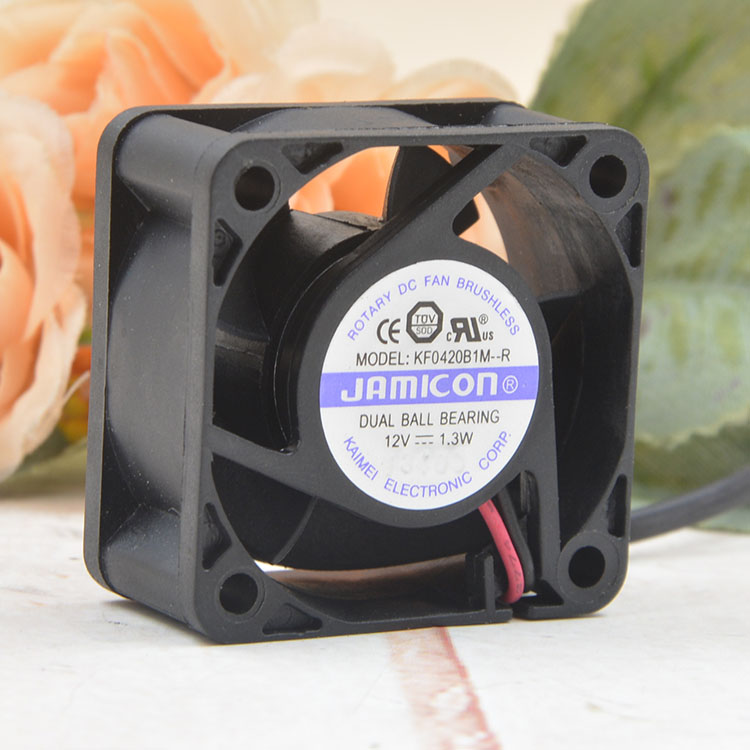 JAMICON KF0420B1M-R DC12V 1.3W  2-wire cooling fan