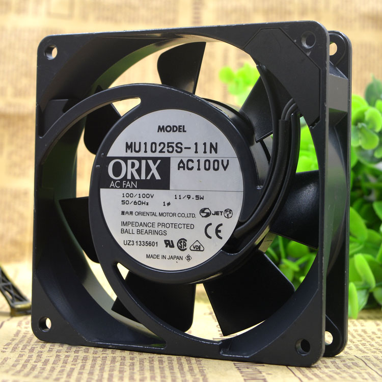 ORIX MU1025S-11N AC100V 11/9.5W impedance protected ball bearing Cooling Fan