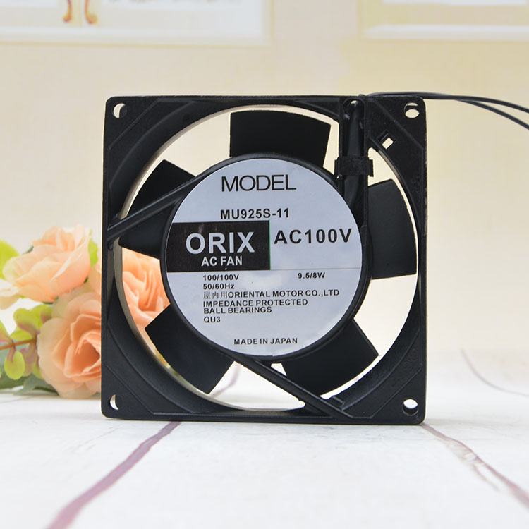 ORIX MU925S-11 AC 100V 9.5/8W 90x90x25mm Server Cooling Fan