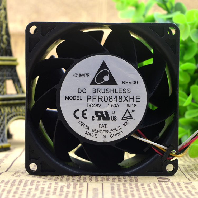 PFR0848XHE DC48V 1.50A delta 4-wire cooling fan