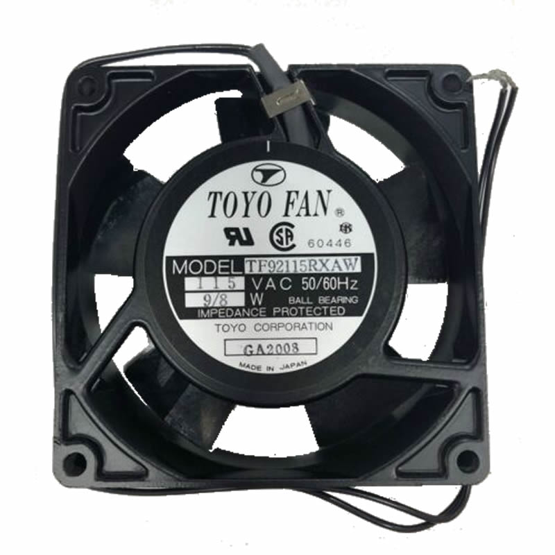 TF92115RXAW 115VAC 50/60Hz 9/8W Ball Bearing Toyo Fan