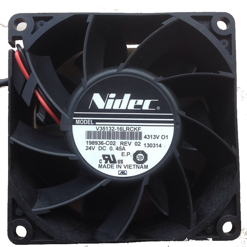 Nidec V35132-16LRCKF DC24V 0.45A 2-wire Cooling Fan