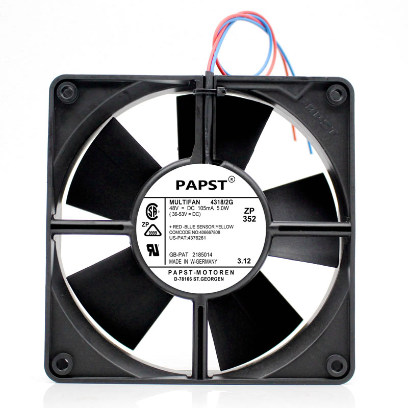 PAPST MULTIFAN 4318/2G DC48V 5W 105mA 3-Wire cooling fan