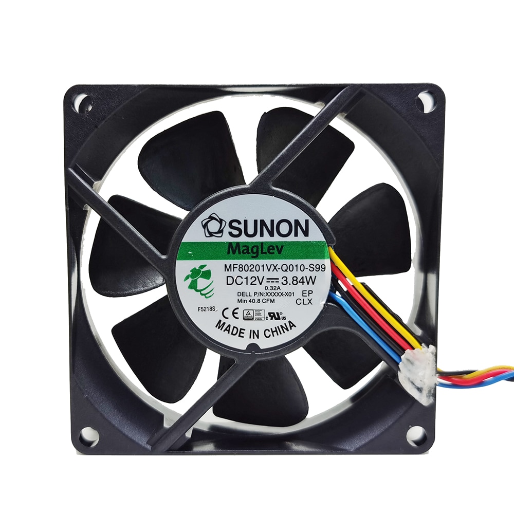 SUNON MF80201VX-Q010-S99 DC12V 3.84W 4wires cooling fan