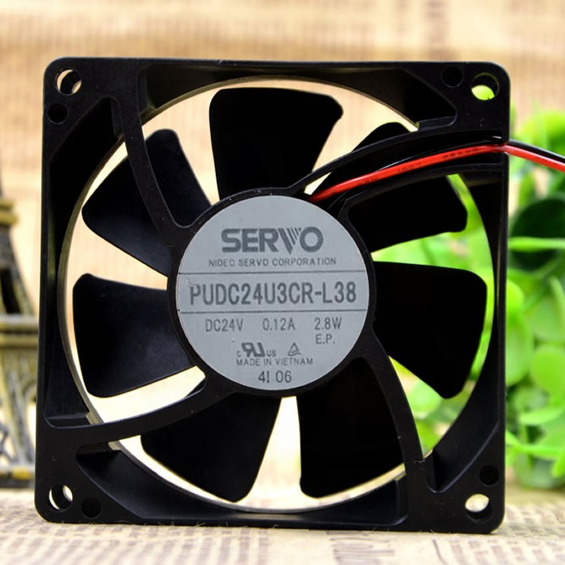 Servo PUDC24U3CR-L38 DC24V 0.12A 2.8W cooling fan