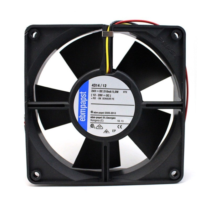 Ebmpapst 4314/12 DC24V 0.21A 5W Ball Bearing 3Lines Cooling Fan