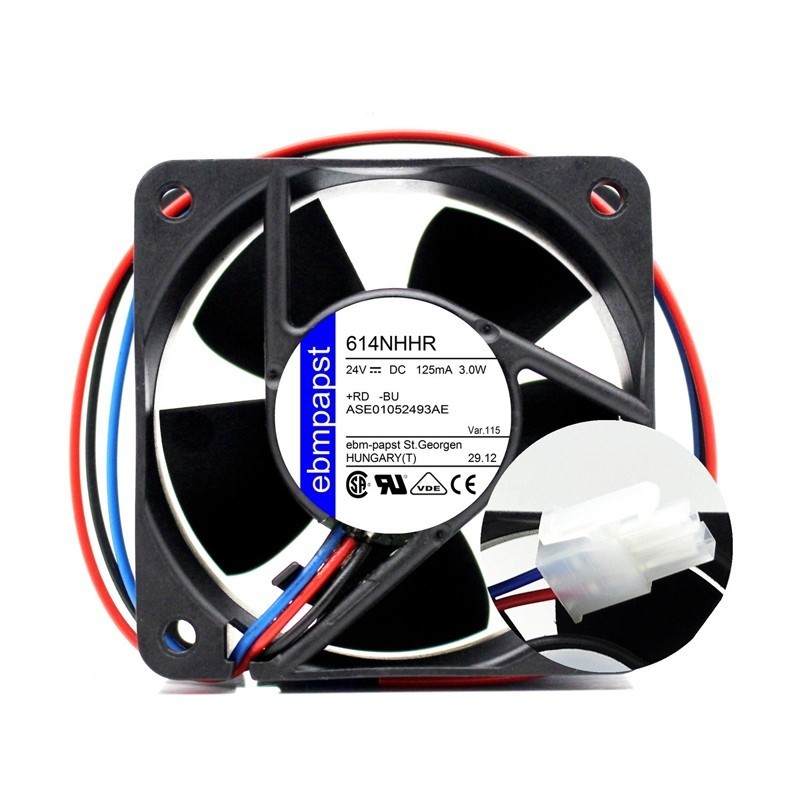 Ebmpapst 614NHHR DC24V 3W 2-wire inverter Axial flow Cooling Fan