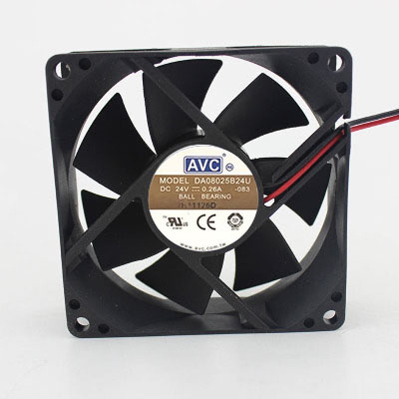 AVC DA08025B24U 24V 0.26A 8cm 2-wires inverter cooling fan