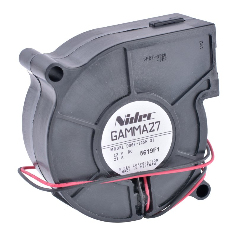 Nidec D06F-12SH DC 12V 0.21A 2-wire centrifugal turbine blower fan