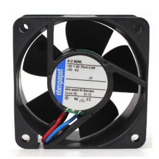 Ebmpapst 612NGML 612 NGML DC12V 75mA 0.9W 25CFM Cooling Fan