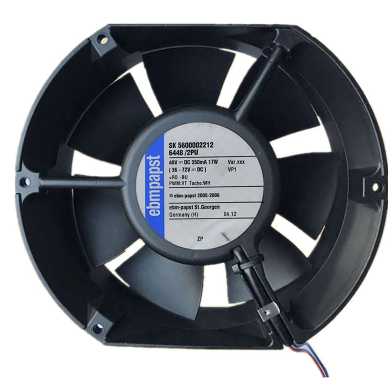 Ebmpapst 6448/2PU 48V 17W industrial axial flow cooling fan