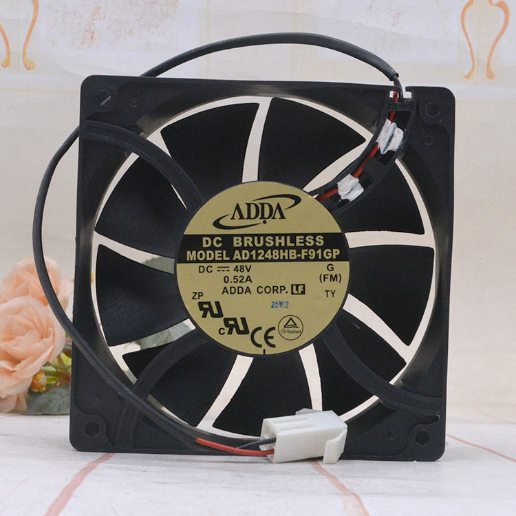 ADDA AD1248HB-F91GP DC48V 0.52A 12CM cooling fan