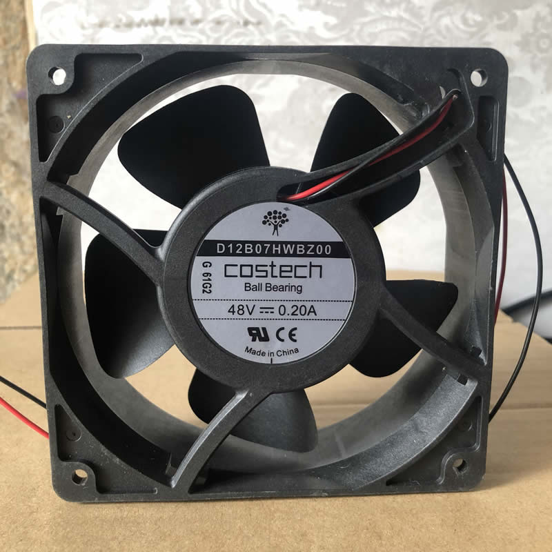 Costech D12B07HWBZ00 DC48V 0.20A 2-wire cooling fan