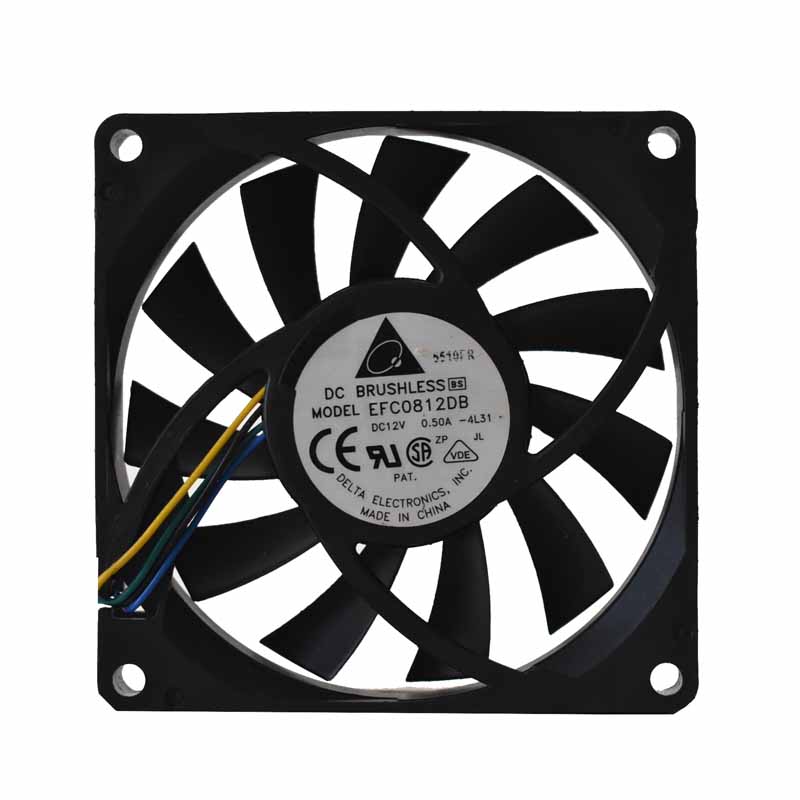 Delta EFC0812DB DC12V 0.5A 4-wire PWM cooling Fan