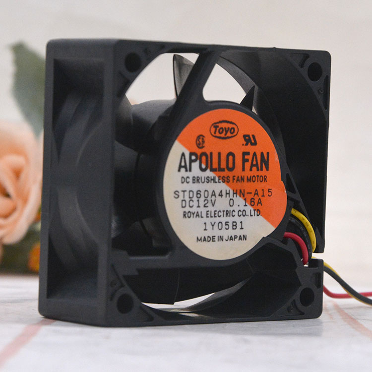 TOYO APOLLO FAN STD60A4HHN-A15 12V 0.16A 6025 6CM cooling fan