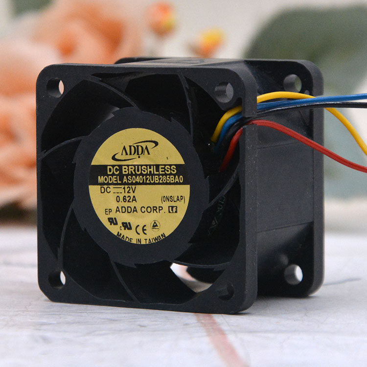 ADDA AS04012UB285BA0 DC12V 0.62A 4cm 4-wires cooling fan
