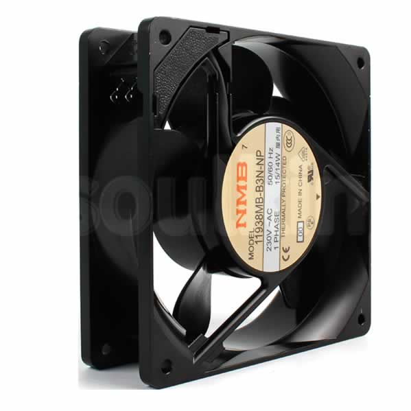 NMB 11938MB-B3N-NP 230VAc 50/60HZ 15/14W thermally protected cooling fan