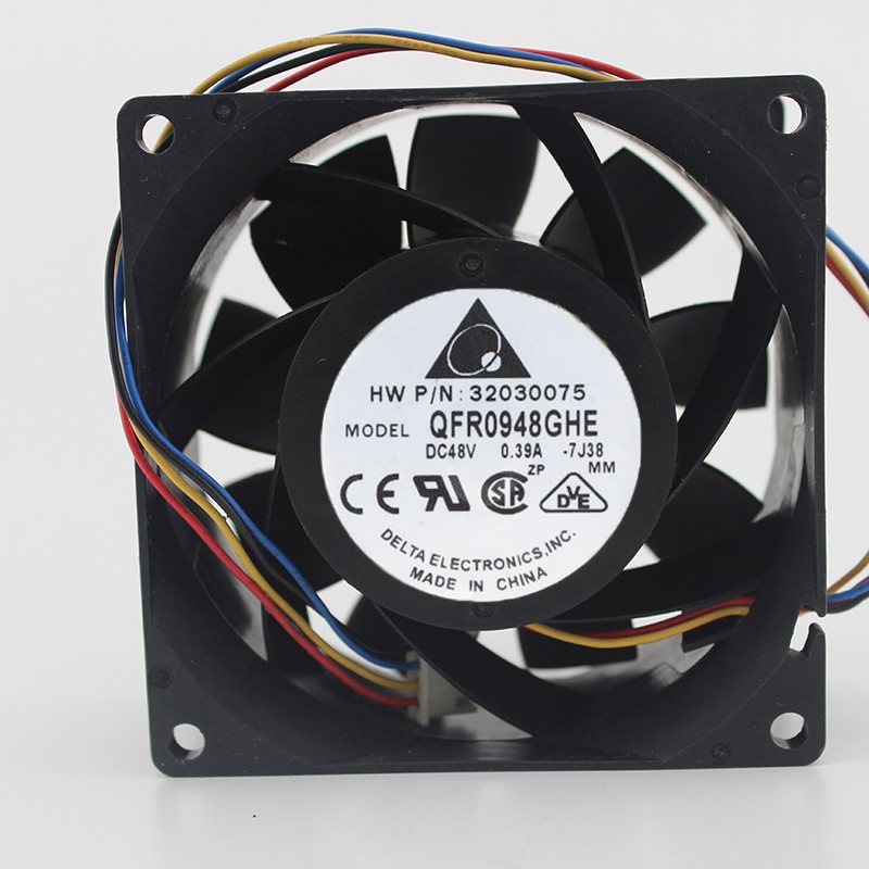 QFR0948GHE Delta DC48V 0.39A 32030075  4-wires cooling fan