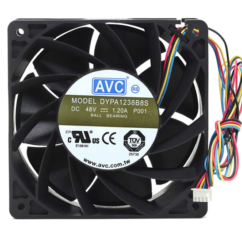 DYPA1238B8S AVC DC48v 1.2A 4-wires cooling fan