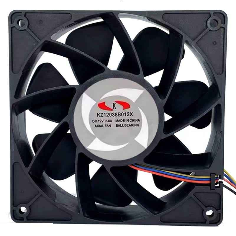 KZ12038B012X K DC12V 2.8A 4-Wires  Cooling Fan